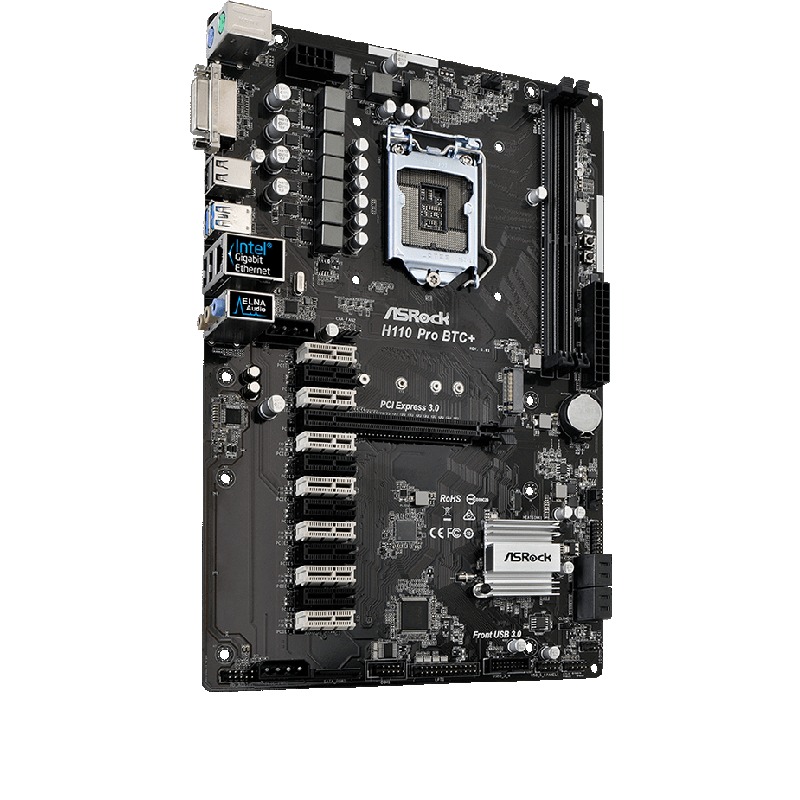 Placa de baza ASRock H110 Pro BTC+ - PC Garage