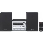 Panasonic SC-PM250EC-S, CD Player, Tuner FM, Bluetooth, USB, 20W, Negru/Argintiu