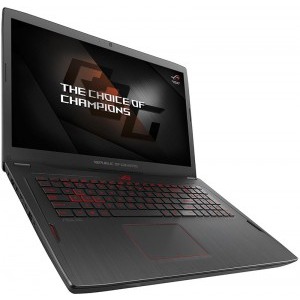 ASUS Gaming 17.3'' ROG Strix GL702ZC, FHD, Procesor AMD Ryzen 5 1600 (3.2GHz, up to 3.6GHz, 16MB), 8GB DDR4, 1TB + 8GB SSH, Radeon RX 580 4GB, Win 10 Home, Black Metal