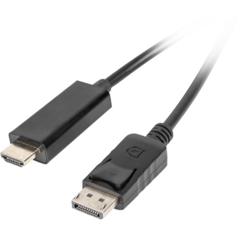Cablu video Lanberg DisplayPort Male - HDMI Male, 5m, negru