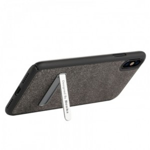 Benks Protectie pentru spate Brownie Black cu stand pentru iPhone X