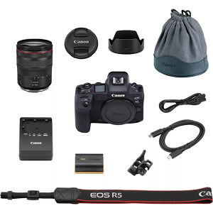 Canon EOS R5 Body Black + Obiectiv RF 24-105mm F4L IS USM