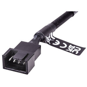 Thermaltake Splitter 4-pin Fan Female - 2x 4-pin Fan Male, 11 cm, negru