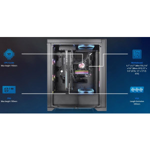 Thermaltake CTE T500 TG ARGB Black