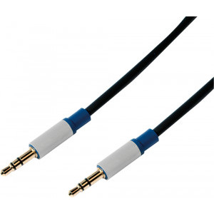 Cablu audio Logilink Jack 3.5 mm Male - Jack 3.5 mm Male, 1.5m, negru