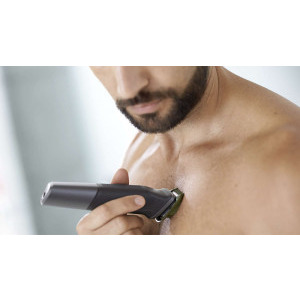 Philips Multigroom Seria 5000 11 in 1 MG5730/15 cu Tehnologie DualCut, Lavabil cu Tehnologie DualCut + Husa depozitare