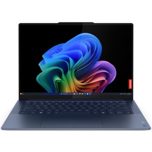 Laptop Lenovo 14.5 Yoga Slim 7 14Q8X9, 3K OLED 90Hz Touch, Procesor Qualcomm Snapdragon X Elite X1E-78-100, 32GB LPDDR5X, 1TB SSD,  Qualcomm Adreno, Win 11 Pro (on ARM), Cosmic Blue