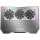 Stand/Cooler notebook Tellur Shade, 17.3 inch, 3 ventilatoare, Silver