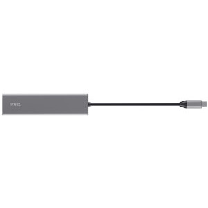 Trust Halyx Fast USB-C & Card Reader, 3-port Hub