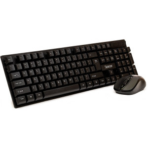 Kit periferice Spacer Tastatura + Mouse Combo SPDS-1100, Wireless, Black