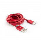 Cablu de date / adaptor SBOX USB Male la USB-C Male, 1.5 m, Red