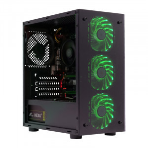 Gaming Raven, AMD Ryzen 5 2400G 3.6GHz, 8 thread-uri, 8GB DDR4, 275GB SSD, AMD Radeon™ Vega 11