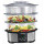Heinner Aparat de gatit cu aburi, HSA-1000XMC, 1000W, - Rezervor apa: 1.4 L|| - Capacitate totala: 12L, Argintiu-Negru