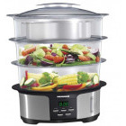 Heinner Aparat de gatit cu aburi, HSA-1000XMC, 1000W, - Rezervor apa: 1.4 L|| - Capacitate totala: 12L, Argintiu-Negru