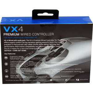 Gioteck VX4 Wired Titanium Grey pentru PC si PS4