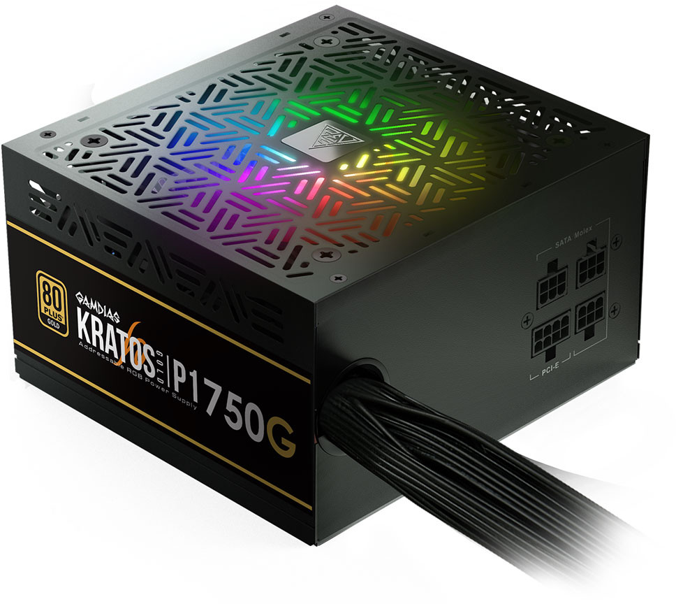 Sursa Gamdias Kratos P1 750G RGB, 80+ Gold, 750W