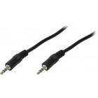 Cablu audio Logilink Jack 3.5 mm Male - Jack 3.5 mm Male, 3m, negru
