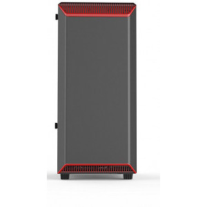 Phanteks Eclipse P300 Tempered Glass Black/Red