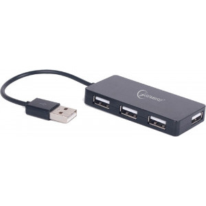 Gembird UHB-U2P4-03 USB 2.0 Black
