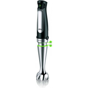 Braun Mixer vertical MQ7025X, 1000W, 0.6 L / 0.35L, Negru/Argintiu