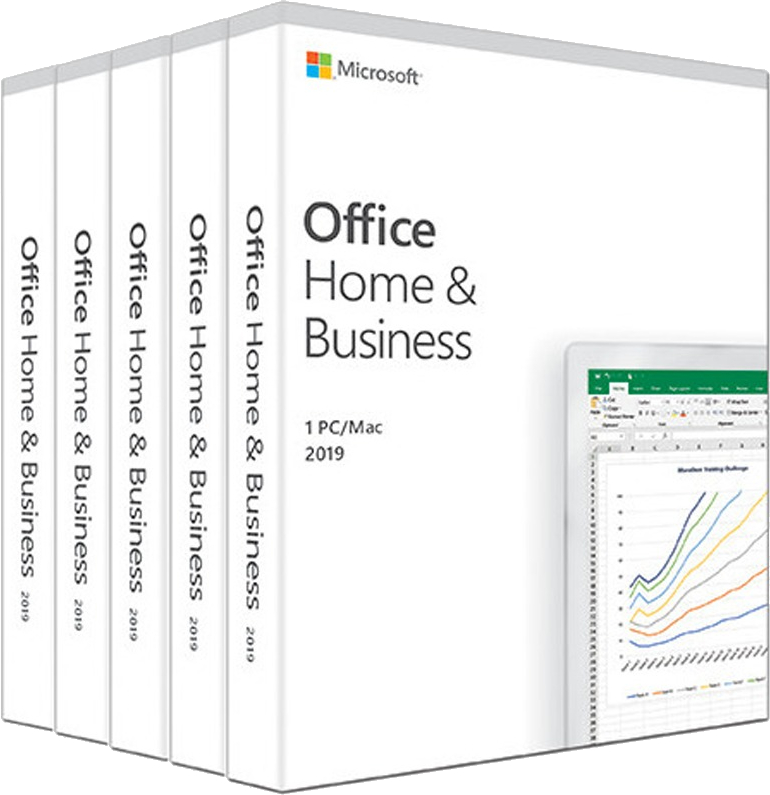 Aplicatie Microsoft Pachet special Microsoft Office Home and Business 2019-  5 licente Retail