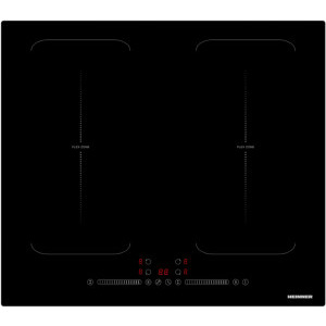 Plita incorporabila Heinner HBHI-M4ZB2FXTC, Inductie, 4 zone de gatit, Touch control, Flex Zone, Boost, 60 cm, Negru