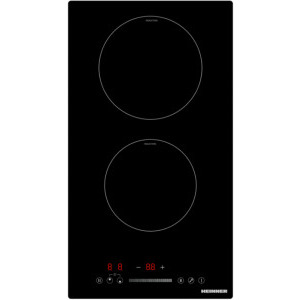 Plita incorporabila Heinner HBHI-M2ZBSTC, Inductie, 2 zone de gatit, Touch control, Boost, 30 cm, Negru
