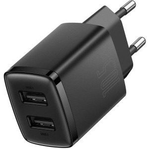 Incarcator retea Baseus CCXJ010201, 2x USB, Black