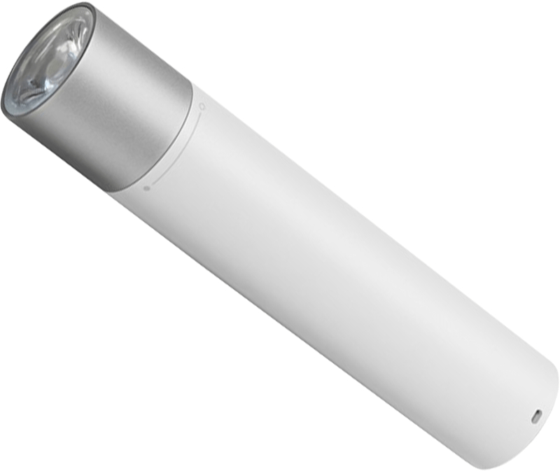 Baterie externa Xiaomi Mi Power Bank Flashlight, 1x USB, 1A, White