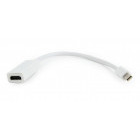 Adaptor Gembird 1x Mini DisplayPort Male - 1x HDMI Female, alb