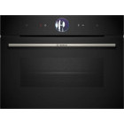 Cuptor incorporabil Bosch CSG7361B1, Electric, 47 L, Autocuratare hidrolitica, 4D HotAir, HotAir Gentle, Digital Control Ring, EcoClean Direct, Air Fry, Home Connect, Clasa A+, Negru