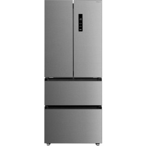 Frigider Side By Side Tesla RF3900FMX, 391 L, Clasa E, Total No Frost, Inverter, Multi-Air Cooling, Metal Cooling, Control electronic, 178 cm, Inox