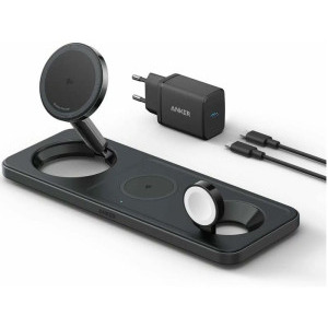 Anker 3-in-1 MagGo, Wireless Charger pentru dispozitivele Apple, Black