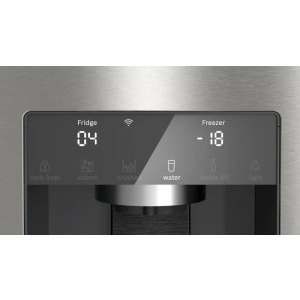 Bosch KFD96APEA, 574 L, Clasa E, No Frost, Inverter, MultiAirflow, VitaFresh XXL, Quick Ice, BigBox, Home Connect, Dozator apa & gheata, Control electronic, 183 cm, Inox