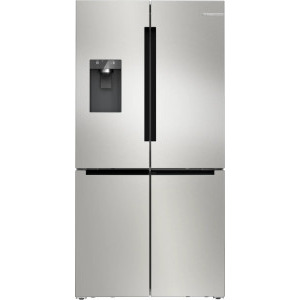 Frigider Side By Side Bosch KFD96APEA, 574 L, Clasa E, No Frost, Inverter, MultiAirflow, VitaFresh XXL, Quick Ice, BigBox, Home Connect, Dozator apa & gheata, Control electronic, 183 cm, Inox
