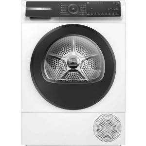 Uscator de rufe Bosch WQH245B6BY, Pompa de caldura, 9 kg, Clasa C, AutoDry, Smart Dry, Self Cleaning Condenser, Home Connect, Iluminare interioara, Alb