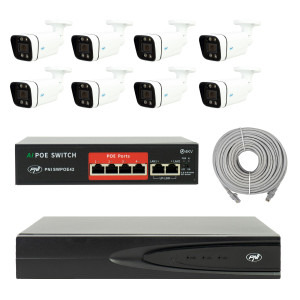 Kit Supraveghere PNI IP810-8IP8 + 8 Camere