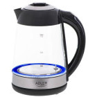Fierbator Adler AD1285, 2200W, 1.7L, Negru/Inox