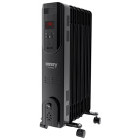 Camry Calorifer electric CR7812, 1500 W, 7 elementi, 3 trepte, Termostat reglabil, Negru