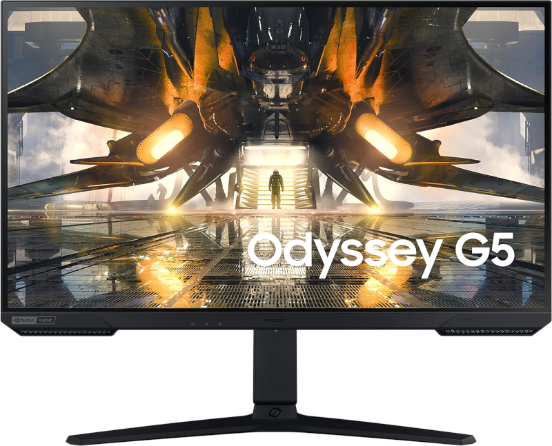 Monitor LED Samsung Gaming Odyssey G5 LS27AG520PPXEN 27 inch QHD IPS 1 ms 165 Hz HDR G-Sync Compatible & FreeSync Premium