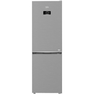 Combina frigorifica Beko B3RCNA364HXB1, 316 L, Clasa E, No Frost, HarvestFresh, AeroFlow, Kitchen Fit, EverFresh+, 187 cm, Metal Look
