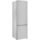 Combina frigorifica Daewoo DLF-260MEX, 260 L, Clasa E, Control mecanic, Iluminare LED, Usi reversibile, 177 cm, Inox