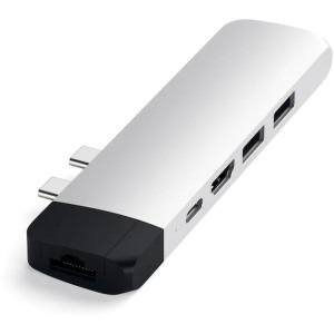Satechi USB-C Pro Hub 1x HDMI 4K, 2x USB3.0, 1x USB-C, Silver