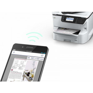 Epson WorkForce Pro WF-C8610DWF, Inkjet, Color, Format A3+, Fax, Retea, Wi-Fi, Duplex