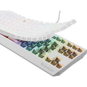 Genesis THOR 230 White TKL Outemu Red Switch Mecanica