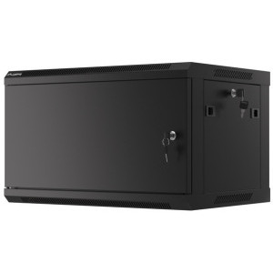 Lanberg WF01-6406-00B 6U, Wall mount, 450 mm, Metal door, Negru