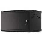 Lanberg WF01-6406-00B 6U, Wall mount, 450 mm, Metal door, Negru