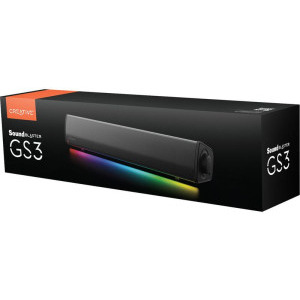 Creative Sound Blaster GS3 Soundbar, 12W RMS, Bluetooth 5.4, SuperWide, RGB, Black