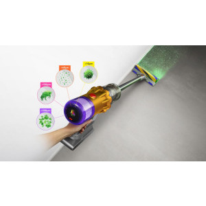 Dyson V12 Detect Slim Absolute, vertical, 0.35L, Argintiu/Cupru