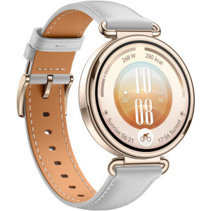 Huawei Watch GT 7, 41mm Steel Stainless Steel case cu Grey Composite Leather Strap